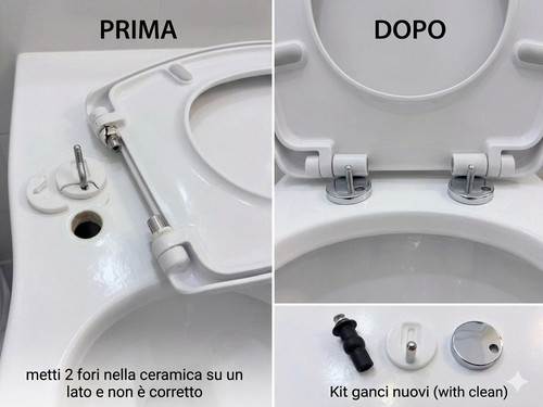 Cerniere sedile metallo - wc,