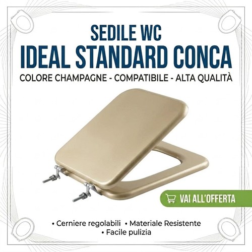 Sedile ricambio conca ideal - conca,